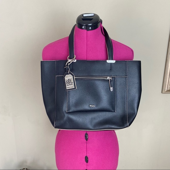 Ralph Lauren Bags Ralph Lauren Black Leather Tote Bag Poshmark